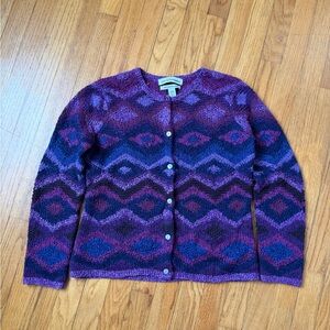Silk Knit Icelandic Cardigan